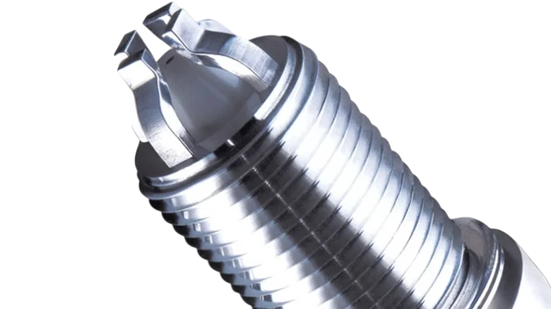 New spark plugs prepared for vehicle-specific installation