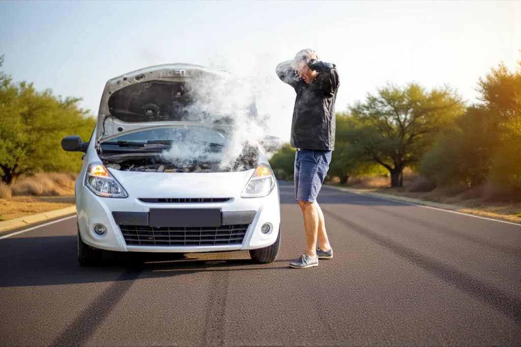 Smoking Battery Car Tucson AZ