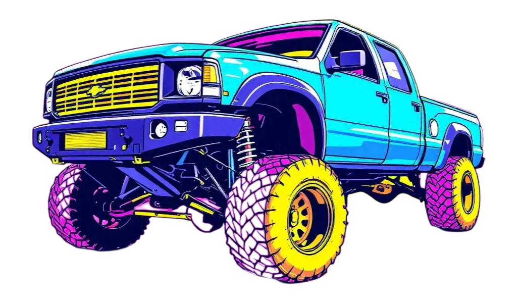 lifted truck tucson desert