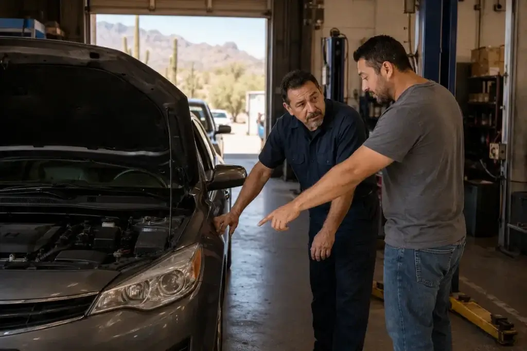 European vehicle repair at a Tucson automotive shop