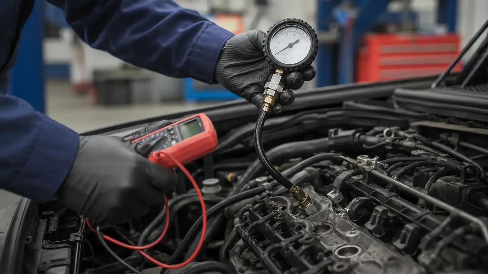 Compression and electrical testing performed before major engine repair
